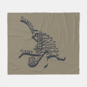 Basketballspieler, der mit Volltext treibt Fleecedecke (Vorderseite (Horizontal))