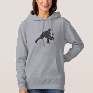 Basketballspieler, der mit Volltext treibt Hoodie