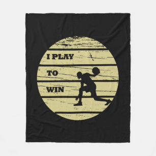 Basketballspieler, der Vintagen Retro-Sonnenunterg Fleecedecke