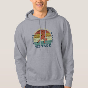 Basketballspieler, der Vintagen Retro-Sonnenunterg Hoodie