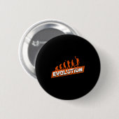 Basketballspieler-Evolutionsgeschenk-Illustration Button (Vorne & Hinten)