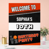 Basketballspieler-Geburtstag Acrylschild (Hochzeit)