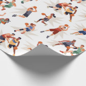 Basketballspieler Geschenkpapier (Ecke)