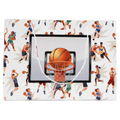 Basketballspieler Große Geschenktüte (Rückseite)