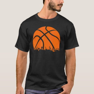 Basketballspieler Große Vintage Männer Frauen Kind T-Shirt