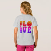 Basketballspieler, ich Liebe Basketball, Farbe T-Shirt (Schwarz voll)
