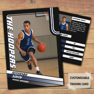 Basketballspieler Individuelle Schwarze Trading Ca Telefonnummerkarte
