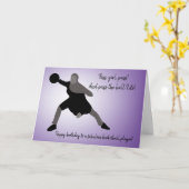 Basketballspieler Karte (Gelbe Blume)