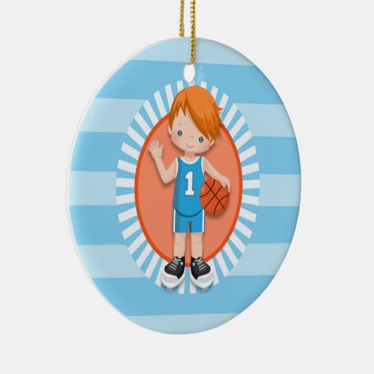 Basketballspieler Keramik Ornament (Rechts)