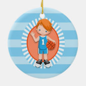 Basketballspieler Keramik Ornament (Hinten)