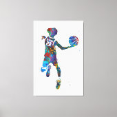Basketballspieler Leinwanddruck (Vorderseite)