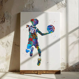Basketballspieler Leinwanddruck