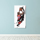 Basketballspieler Leinwanddruck (Insitu (Holzboden))