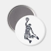 Basketballspieler Magnet (Vorderseite/Rückseite)