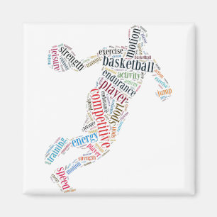 Basketballspieler Magnet