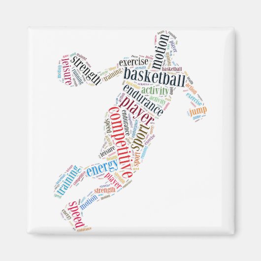 Basketballspieler Magnet (Vorne)