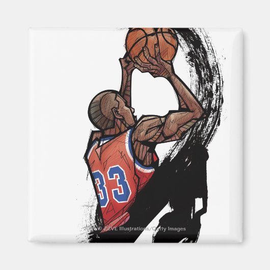 Basketballspieler Magnet (Vorne)