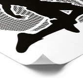 Basketballspieler (monochrom) 2 poster (Ecke)