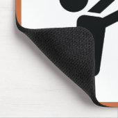 Basketballspieler nach Ball Mousepad (Ecke)
