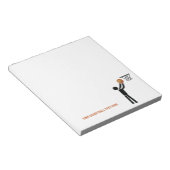 Basketballspieler nach Ball Notizblock (angewinkelt)