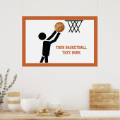 Basketballspieler nach Ball Poster (Küche)