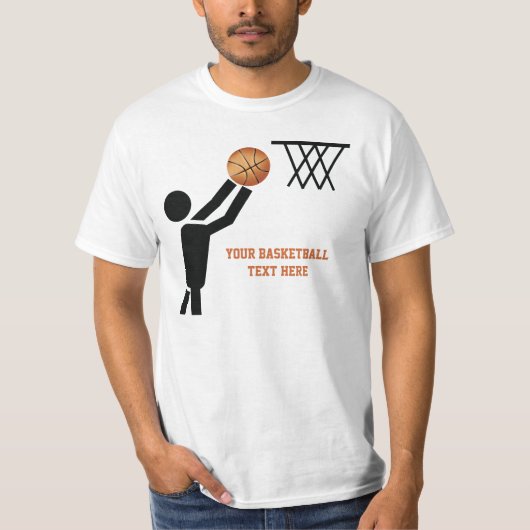 Basketballspieler nach Ball T-Shirt (Vorderseite)