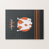 Basketballspieler Name Erstmaliger Mit Monogramm S Puzzle (Horizontal)