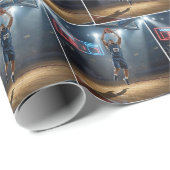 Basketballspieler Nummer 67 Geschenkpapier (Rolleneckpunkt)