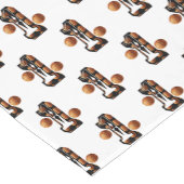 Basketballspieler Nummer eins mit Basketball, Kurzer Tischläufer (Ecke)