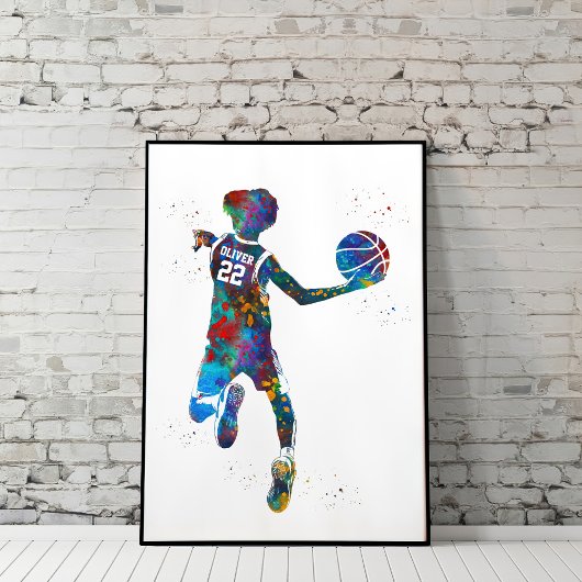 Basketballspieler Poster