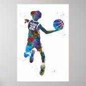 Basketballspieler Poster (Vorne)