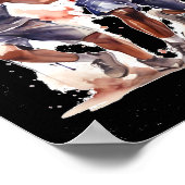 Basketballspieler Poster (Ecke)