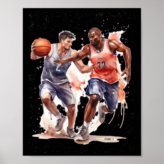 Basketballspieler Poster (Vorne)