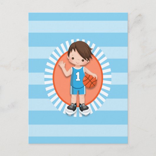 Basketballspieler Postkarte (Vorderseite)