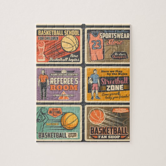 Basketballspieler Puzzle (Vertikal)