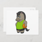 Basketballspieler Reiter Basketball Postkarte (Vorne/Hinten)