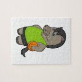 Basketballspieler Reiter Basketball Puzzle (Horizontal)