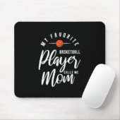 Basketballspieler ruft mich Mama an Mousepad (Mit Mouse)