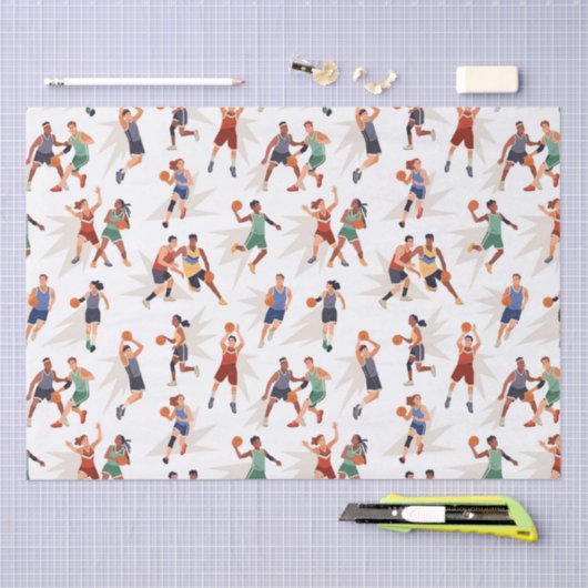 Basketballspieler Seidenpapier (Handwerk)