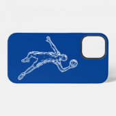Basketballspieler Slam Dunk Licht Design iPhone Hülle (Rückseite (Horizontal))