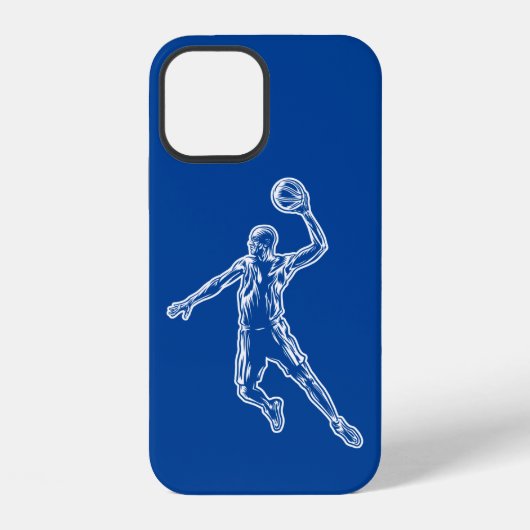 Basketballspieler Slam Dunk Licht Design iPhone Hülle (Rückseite)