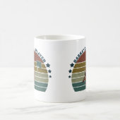 Basketballspieler Slam dunk Retro Sonnenuntergang Kaffeetasse (Mittel)