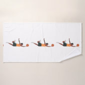 Basketballspieler spielen Badetuch Badehandtuch (Badehandtuch)