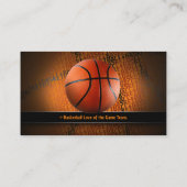 Basketballspieler | Sportwagen Visitenkarte (Rückseite)