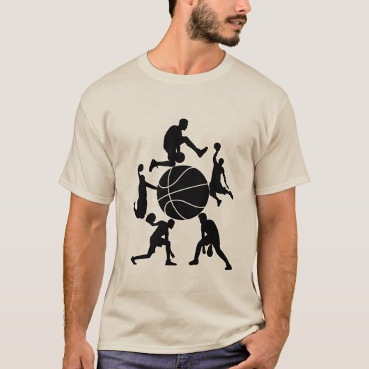Basketballspieler T-Shirt (Vorderseite)