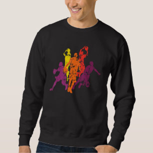 Basketballspieler Trainer Team Bball Baller Distre Sweatshirt