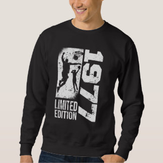 Basketballspieler Vintag geboren 1977 Geburtstagsk Sweatshirt