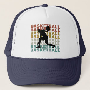 Basketballspieler Vintag Retrostil Truckerkappe