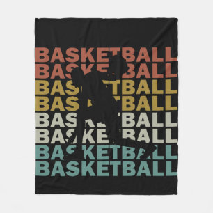 Basketballspieler vintage fleecedecke