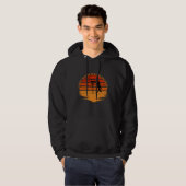 Basketballspieler Vintager Retro-Stil Hoodie (Vorne ganz)